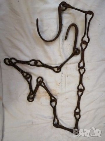 Стар кован синджир. , снимка 3 - Антикварни и старинни предмети - 28359832