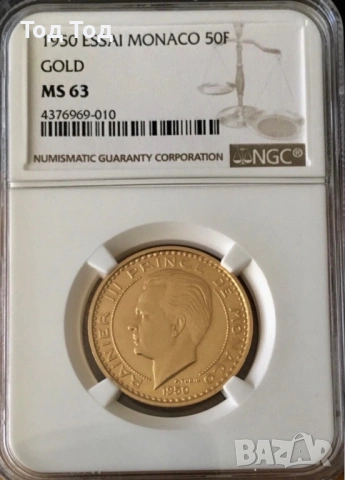 50 франка Есай 1950 Монако 
