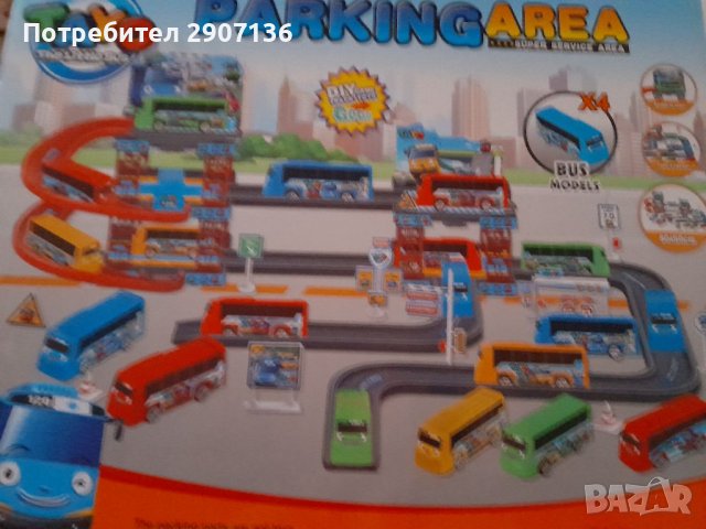 Паркинг - писта на три етажа с автобуси- TAYO , снимка 1