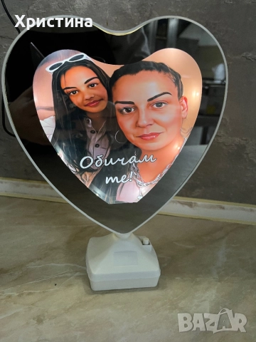 Магическо лед огледало с ваша снимка, снимка 3 - Ръчно изработени сувенири - 52743412