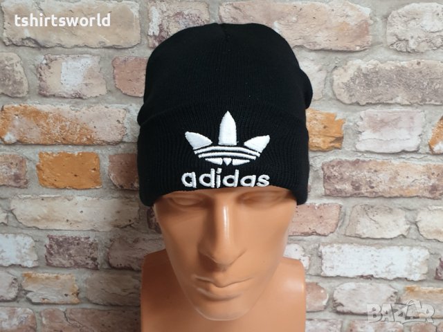 Нова зимна шапка на марката ADIDAS (Адидас) с подгъв, снимка 7 - Шапки - 43281000