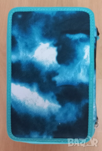 Уникален ученически несесер Seven с три отделения, пълен, НОВ, снимка 2 - Ученически пособия, канцеларски материали - 51615554