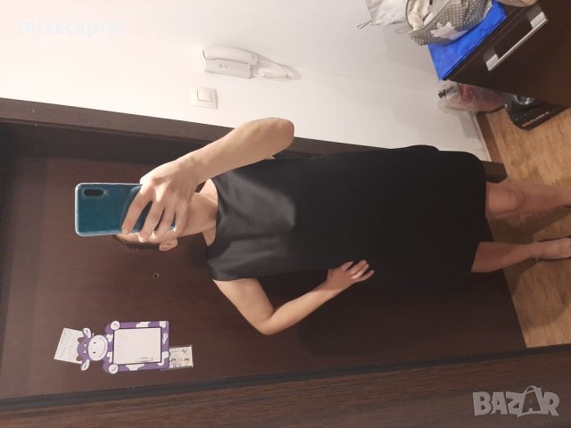 Стилна черна рокля, снимка 6 - Рокли - 27228509