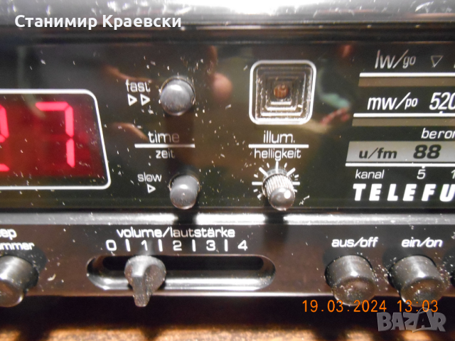 Telefunken digitale 200 Radio clock alarm - vintage 78, снимка 4 - Други - 44845227