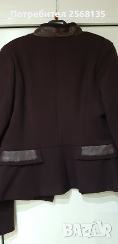 Сако Елегантно и Красиво с декорации Кожа на "Роси Фешън"!НОВО!№ 48, снимка 6 - Сака - 38361702