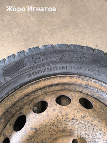 Зимни гуми с джанти 16 цола, снимка 2 - Гуми и джанти - 52552542