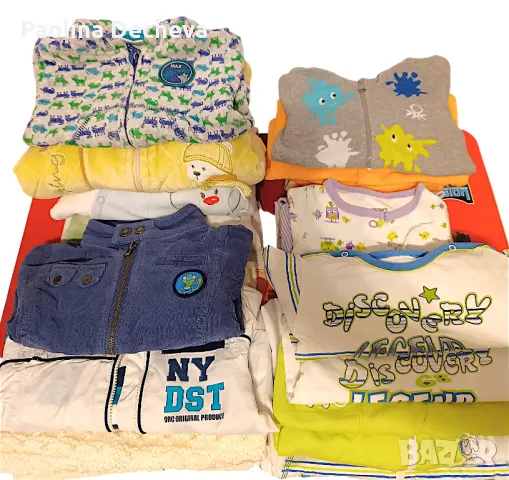 Сет зимни бебешки дрешки и обувки 0-6м, снимка 2 - Комплекти за бебе - 50329285