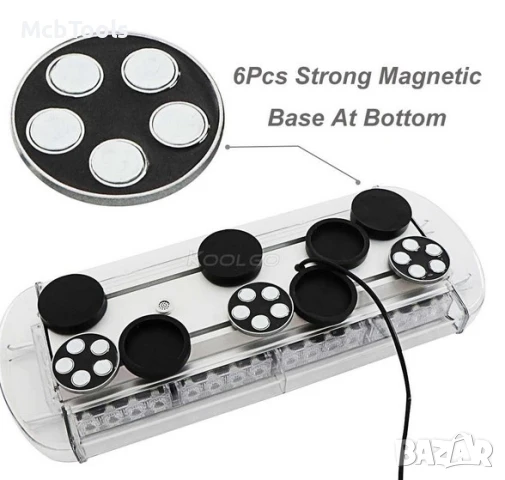 Мощна аварийна светлина LED 55 см, снимка 4 - Аксесоари и консумативи - 51151019