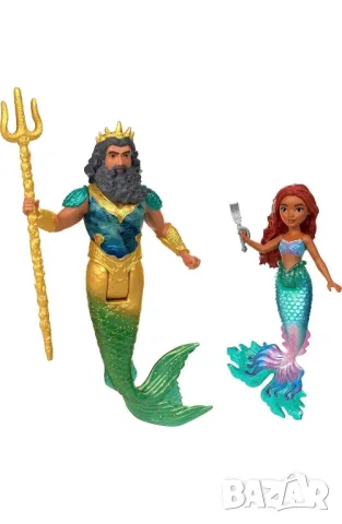 Намалени! Оригинален Игрален комплект Дисни Ариел семейство и аксесоари/ Disney Ariel, снимка 4 - Фигурки - 49385886