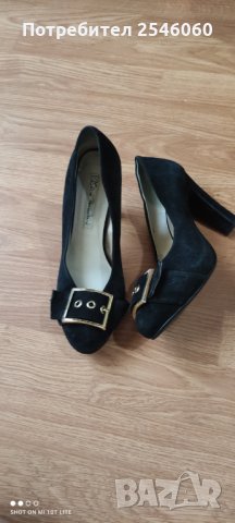 Маркови черни обувки на ток, снимка 2 - Дамски обувки на ток - 33487344