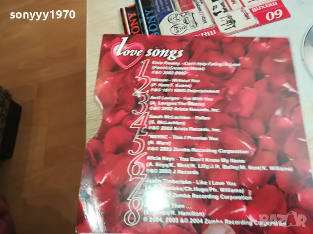 LOVE SONGS CD 0804251607, снимка 4 - CD дискове - 49812936