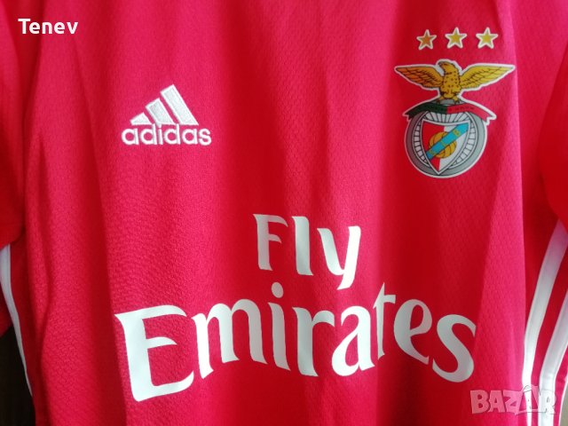 Benfica Adidas оригинална тениска фланелка Бенфика размер S, снимка 3 - Тениски - 43865654