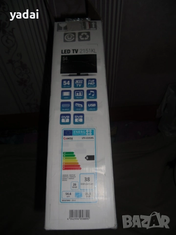 27. Продавам Телевизор Canox, НОВ тестван 21,5” LED. Модел 2151 KL. Разделителна способност 1080p (F, снимка 3 - Телевизори - 41024550
