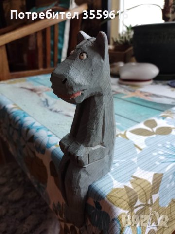 дървена статуетка на хипопотам от Кения, снимка 1