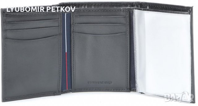 Tommy Hilfiger Кожен Черен Мъжки Портфейл Портмоне Подаръчна Кутия, снимка 6 - Портфейли, портмонета - 38385684