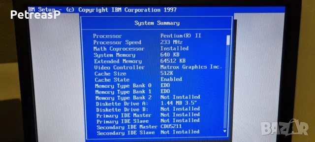 IBM стар ретро компютър , снимка 3 - Работни компютри - 49248046