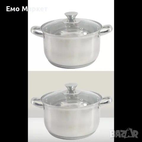 Тенджера Rosberg, 16/18/20см, Неръждаема стомана