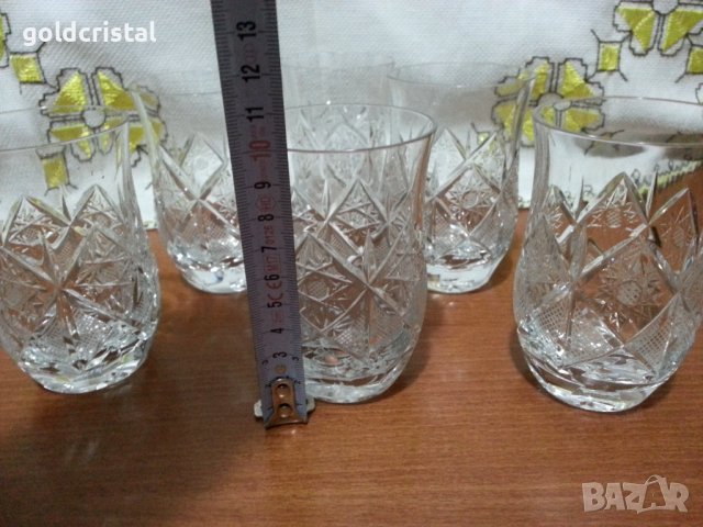 Кристални чаши, снимка 2 - Антикварни и старинни предмети - 43453283