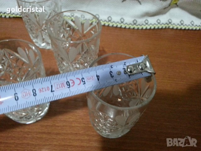 Руски кристални чаши , снимка 2 - Антикварни и старинни предмети - 43563866
