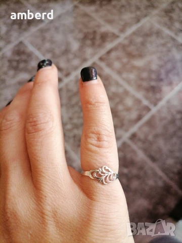 Нежно сребърно пръстенче - модел KR515, снимка 4 - Пръстени - 51375919