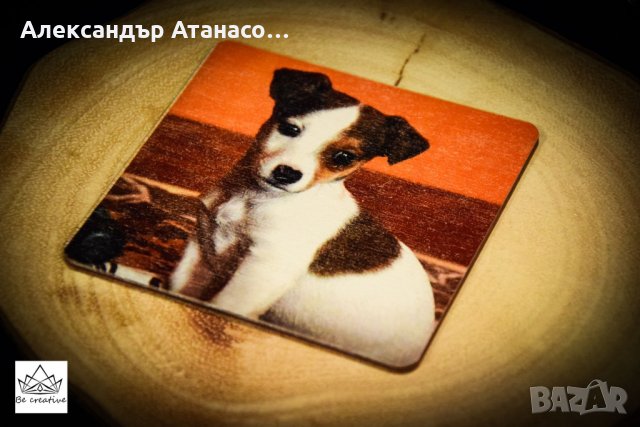 Ръчно изработени подложки за чаши с цветен принт, снимка 1