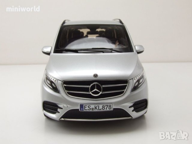 Mercedes-Benz V-Klasse AMG-Line 2018 - мащаб 1:18 на Norev моделът е нов в кутия, снимка 7 - Колекции - 43113275