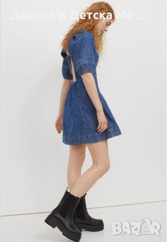 Дънкова рокля , снимка 2 - Рокли - 33536455