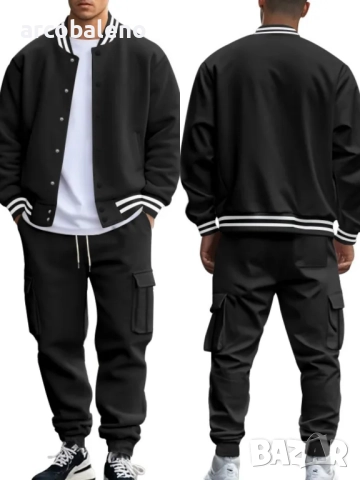 Мъжки есенно-зимен комплект от две части, бейзболно яке и панталон, 5цвята , снимка 11 - Спортни дрехи, екипи - 51563342
