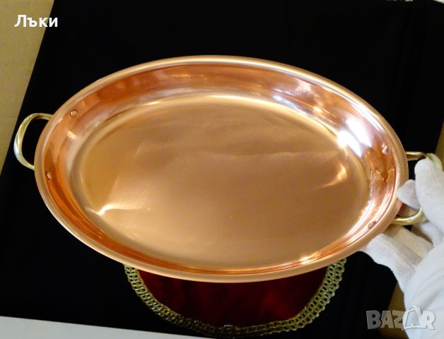 Медна тава,меден съд за готвене и сервиране 1 кг. , снимка 11 - Антикварни и старинни предмети - 43845305