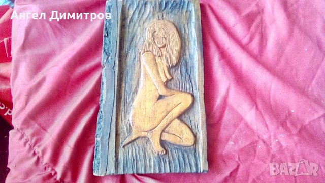 Страхотна ръчна дърворезба пано, снимка 1