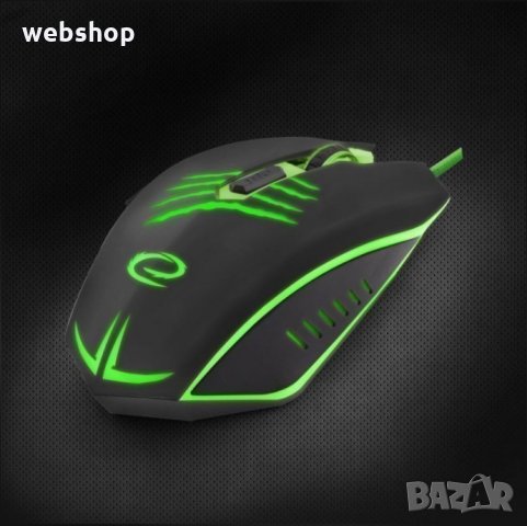 Оптична  USB  Геймърска мишка Scorpio Green Светеща, снимка 7 - Клавиатури и мишки - 34639947