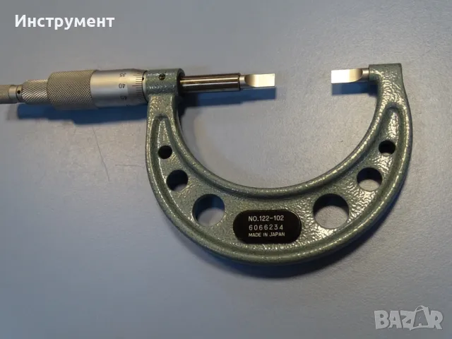 Микрометър Mitutoyo 122-102 (25-50mm) Handener steel blade, снимка 5 - Други инструменти - 49055174