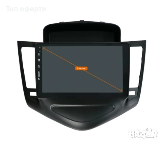 9-инчова мултимедия за Chevrolet Cruze (2008–2013) + Подарък камера, снимка 3 - Аксесоари и консумативи - 50806612