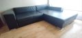 Кожен, ъглов разтегателен диван с лежанка и ракла, снимка 2