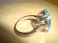 ГОЛЯМ ФАСЕТИРАН СИН ЦИРКОНИЙ КРАСИВ ФЕШЪН ПРЪСТЕН с ПЕЧАТ 925 ПОСРЕБРЕН 22292, снимка 9