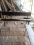 Пейка дървена с метлна основа и облегалка В/Ш/Д - 88/200/41 см., снимка 1 - Столове - 37100673