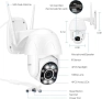 1080P 2MP IP PTZ Безжична Охранителна Камера  Пълноцветно нощно виждане YCC365 Plus APP, снимка 6