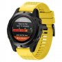Силиконова каишка GARMIN Fenix 7, 7X жълт цвят, снимка 1 - Каишки за часовници - 35579966