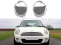 СтСтъкла (капаци) за фарове за Mini Coupe R58 & Roadster R59 - Halogen, снимка 1