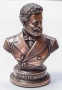 Статуетка-бюст на "Христо Ботев".Медна галванопластика., снимка 1