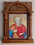 Домашен иконостас " Св. Мина "- икона с декупаж, снимка 1