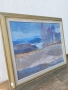 Антикварна картина, масло върху платно, подписана , снимка 4