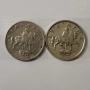 две монети с завъртян реверс от 1999г, снимка 1