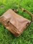 messenger bag ЕСТЕСТВЕНА кожа, кафява чанта работна( лаптоп, документи), снимка 1