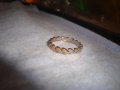 ПОЗЛАТЕН ИНТЕРЕСЕН ДИЗАЙН МОДЕН ПРЪСТЕН ХАЛКА БЛАГОРОДНА СТОМАНА 27711, снимка 5