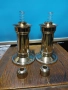 Стари антикварни свещници със пружинен механизъм., снимка 4