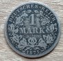 Германия 1 марка 1875 буква А  д16