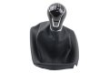 Топка за скоростен лост с 6 ск. с кожен маншон и рамка за Сеат Леон SEAT Leon III 5F 2012 - 2017г., снимка 3