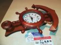 АНТИК-котва рул часовник-34х26х6см-дърво, снимка 5