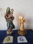 Стари статуетки, фигури с ангели-херувими, настолна лампа и мадони. , снимка 17